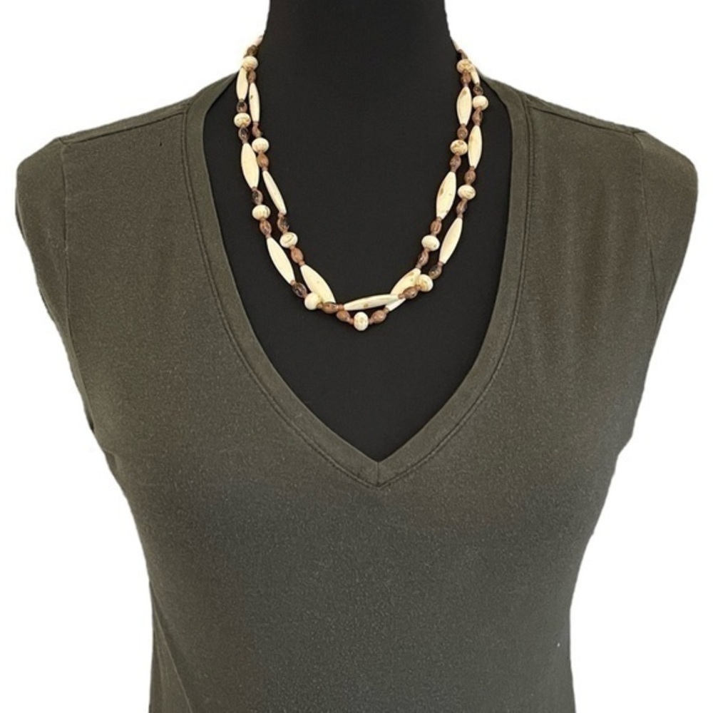Vintage Beaded Fall Necklace